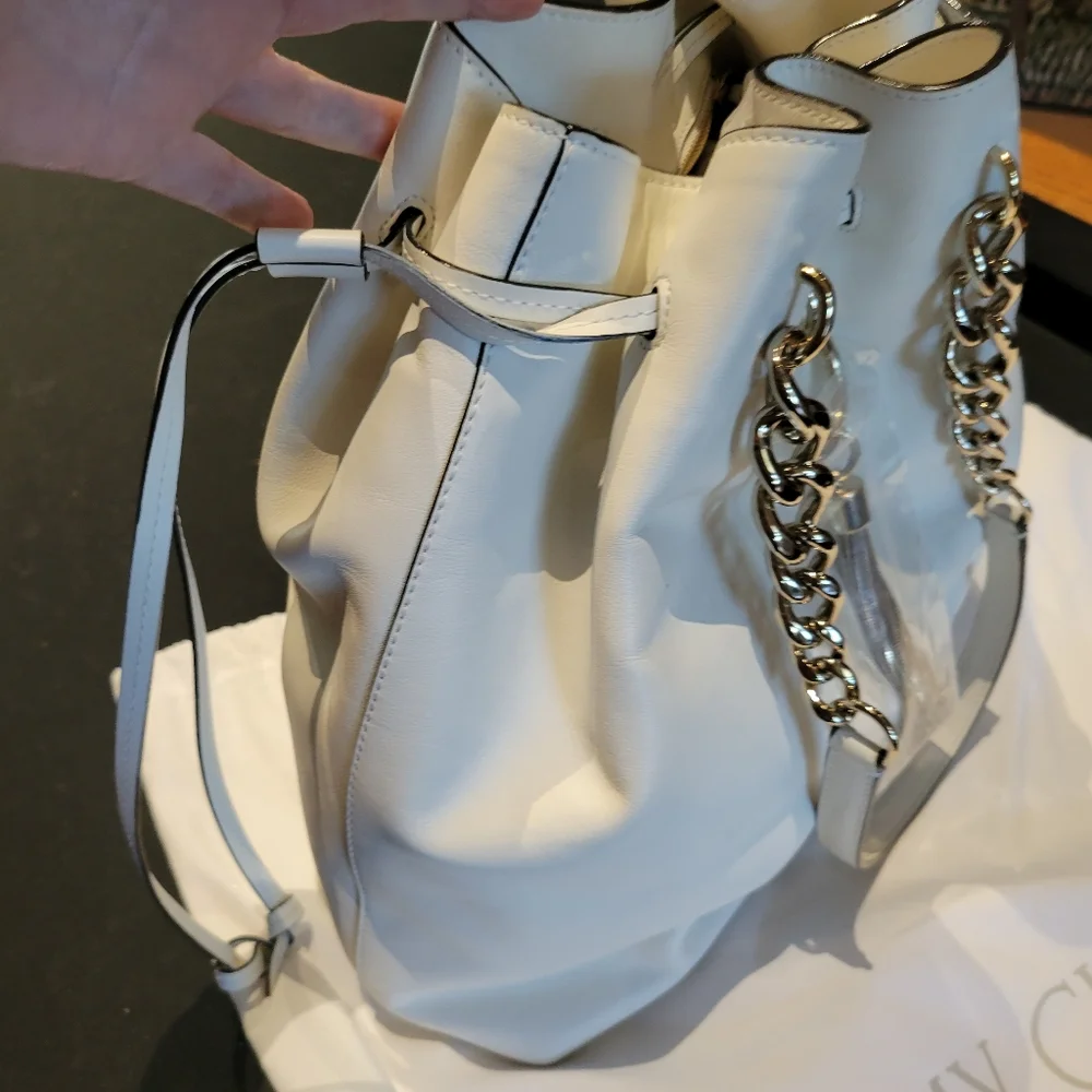 Jimmy Choo bonbon Callie Drawstring Large Bucket Bag